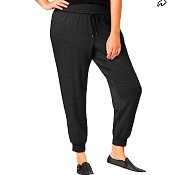 NWT Ideology Deep Black Joggers COMFORTABLE ATHLETIC WEAR IN OUR SIZE - Picture 4 of 5